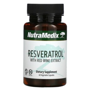 Thuốc bổ NutraMedix Resveratrol with Red Wine Extract 60 Vegetable Capsules 728650071507