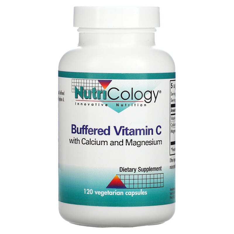 Nutricology Buffered Vitamin C with Calcium and Magnesium 120 Vegetarian Capsules 6 Thực phẩm chức năng Nutricology Buffered Vitamin C with Calcium and Magnesium 120 Vegetarian Capsules 713947500105