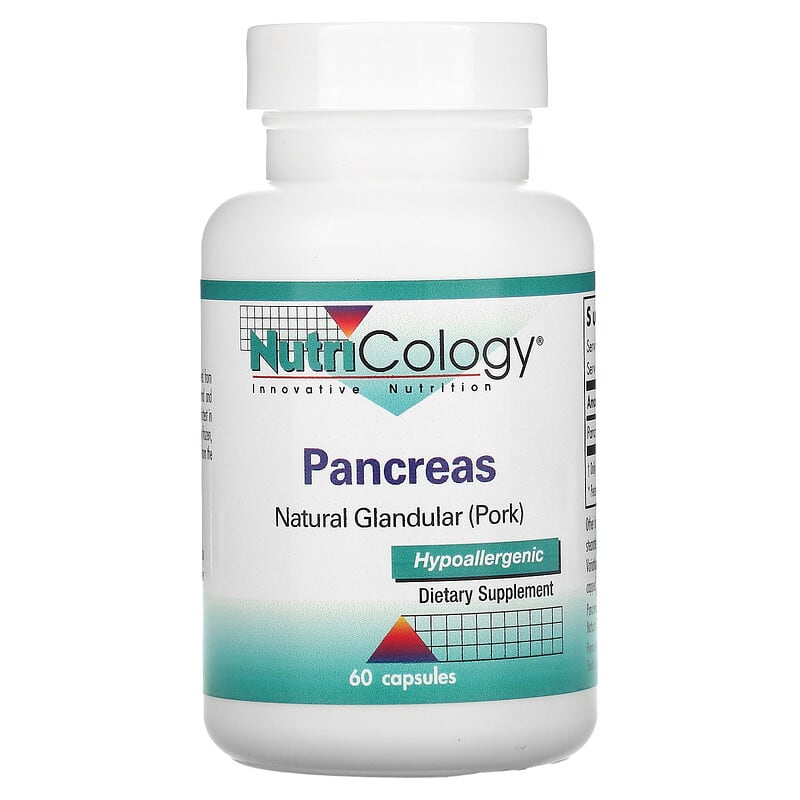 Nutricology Pancreas Natural Glandular (Pork) 60 Capsule 6 Thực phẩm chức năng Nutricology Pancreas Natural Glandular (Pork) 60 Capsule 713947516403