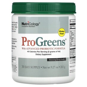 Thuốc bổ Nutricology ProGreens with Advanced Probiotic Formula 9.27 oz (265 g) 713947515406
