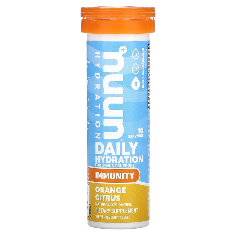 Nuun Hydration Immunity Effervescent Immunity Supplement Orange Citrus 10 Tablets 6 Thực phẩm chức năng Nuun Hydration Immunity Effervescent Immunity Supplement Orange Citrus 10 Tablets 811660022048
