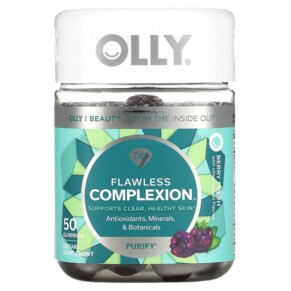 Thuốc bổ OLLY Flawless Complexion Berry Fresh 50 Gummies 858158015267