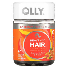 Thuốc bổ OLLY Heavenly Hair Tropical Citrus 60 Gummies 850004462539