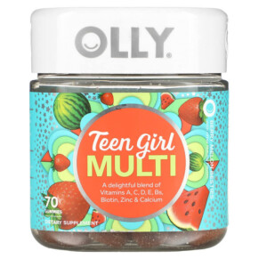 Thuốc bổ OLLY Teen Girl Multi Berry Melon Besties 70 Gummies 858158015663