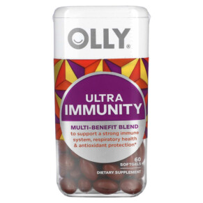 Thuốc bổ OLLY Ultra Immunity Multi-Benefit Blend 60 Softgels 840160200847