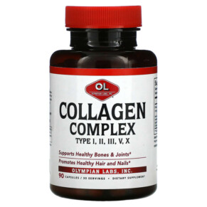 Thuốc bổ Olympian Labs Collagen Complex Type I II III V X 90 Capsules 710013912145