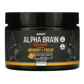 Thuốc bổ Onnit Alpha Brain Instant Memory & Focus Peach 3.8 oz (108 g) 819444015156