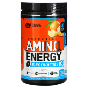 Thuốc bổ Optimum Nutrition ESSENTIAL AMIN.O. ENERGY + ELECTROLYTES Tangerine Wave 10.05 oz (285 g) 748927060539