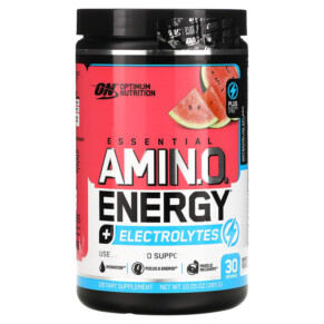 Thuốc bổ Optimum Nutrition ESSENTIAL AMIN.O. ENERGY + ELECTROLYTES Watermelon Splash 10.05 oz (285 g) 748927060522