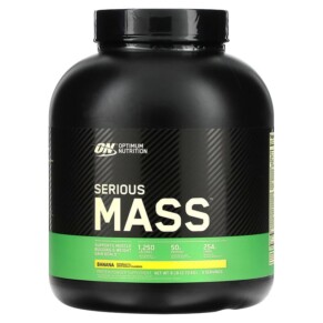 Thuốc bổ Optimum Nutrition Serious Mass Protein Powder Supplement Banana 6 lb (2.72 kg) 748927028867
