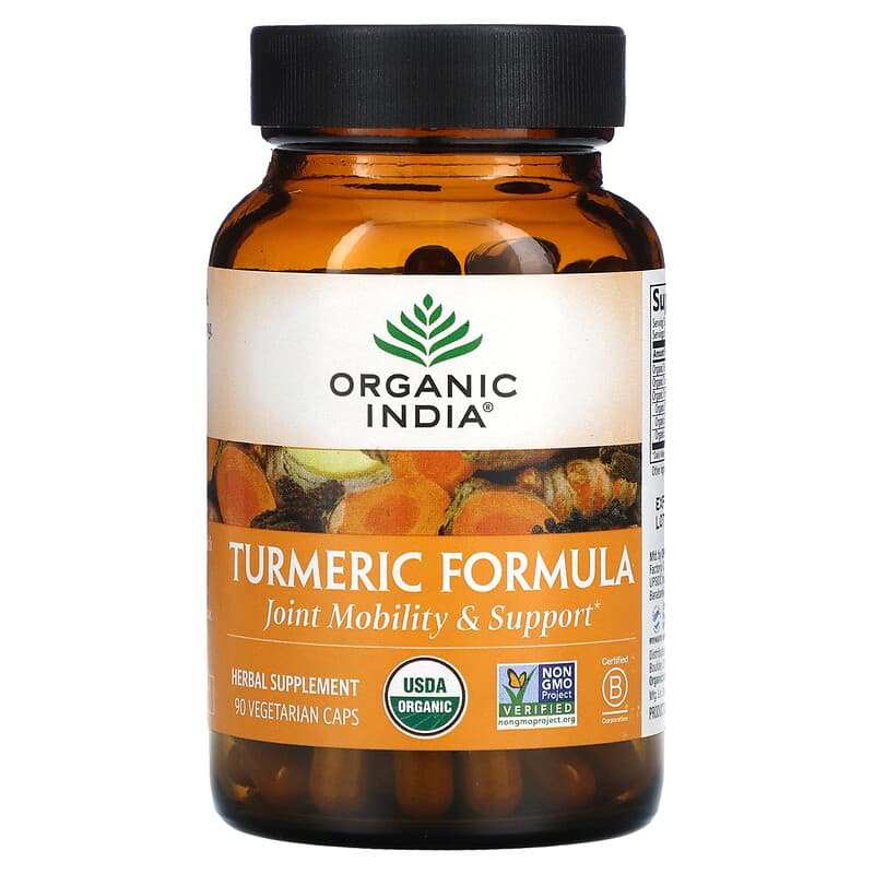 Organic India Turmeric Formula 90 Vegetarian Caps 6 Thực phẩm chức năng Organic India Turmeric Formula 90 Vegetarian Caps 851469000113