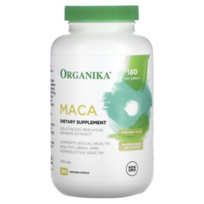Thuốc bổ Organika MACA 750 mg 180 Vegetarian Capsules 620365250607