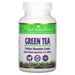 Thuốc bổ Paradise Herbs Green Tea 120 Vegetarian Capsules 601944777746