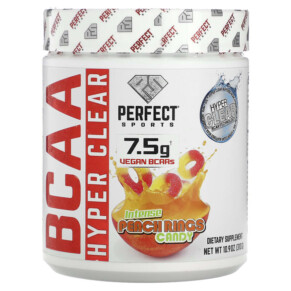 Thuốc bổ Perfect Sports BCAA Hyper Clear Intense Peach Rings 10.9 oz (310 g) 699097754165