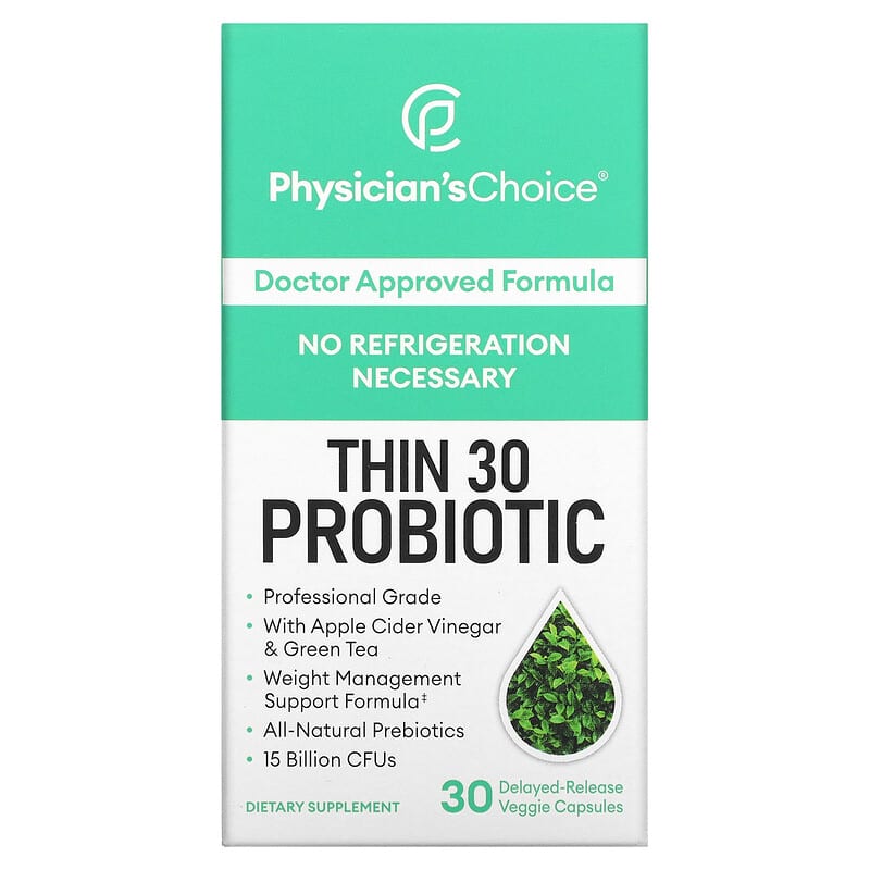 Physician's Choice Thin 30 Probiotic 15 Billion 30 Delayed-Release Veggie Capsules 6 Thực phẩm chức năng Physician's Choice Thin 30 Probiotic 15 Billion 30 Delayed-Release Veggie Capsules 854226008186