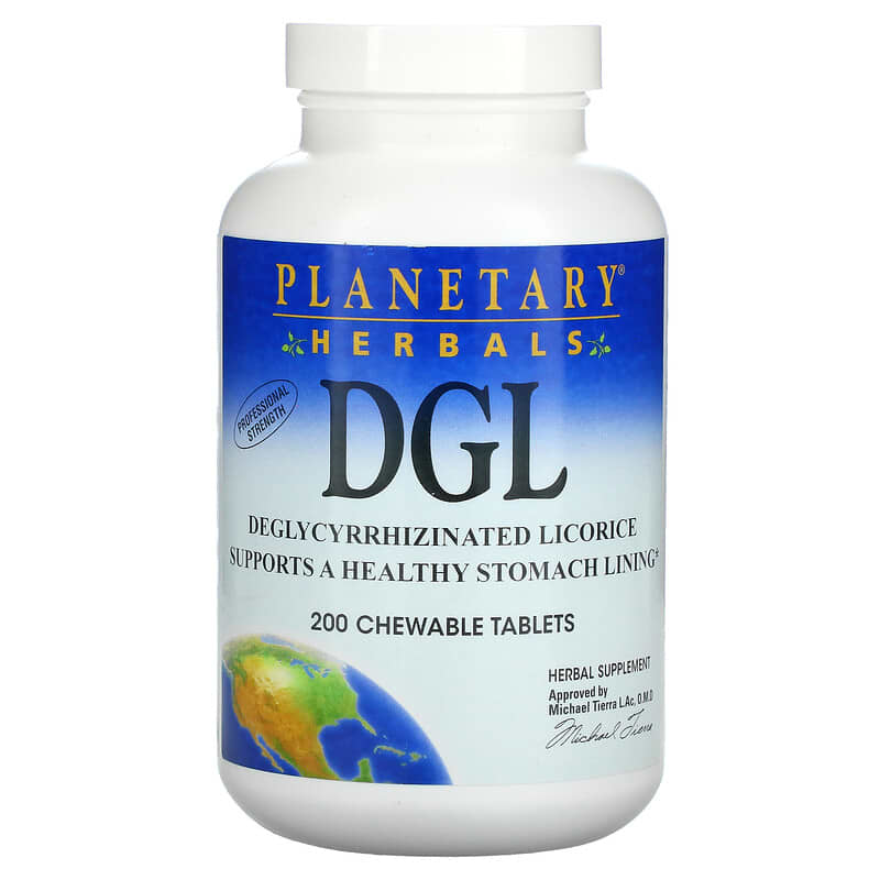 Planetary Herbals DGL Deglycyrrhizinated Licorice 200 Chewable Tablets 6 Thực phẩm chức năng Planetary Herbals DGL Deglycyrrhizinated Licorice 200 Chewable Tablets 021078105015
