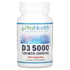 Thuốc bổ ProHealth Longevity D3 5000 125 mcg (5000 IU) 100 Capsules 850023410238