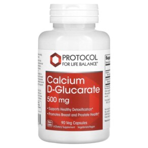 Thuốc bổ Protocol for Life Balance Calcium D-Glucarate 500 mg 90 Veg Capsules 707359130975