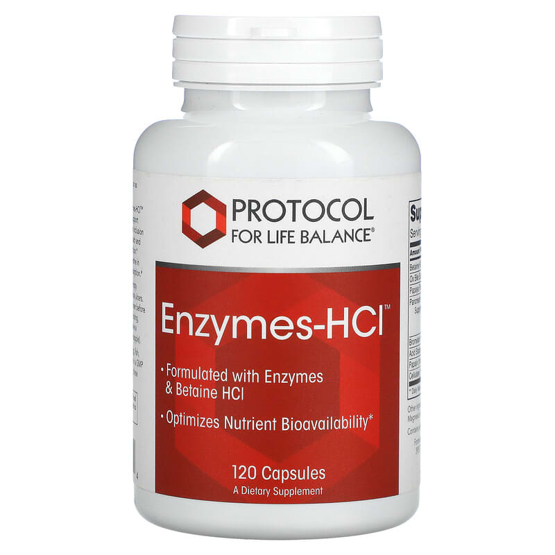 Protocol for Life Balance Enzymes-HCI 120 Capsules 6 Thực phẩm chức năng Protocol for Life Balance Enzymes-HCI 120 Capsules 707359129634