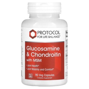 Thuốc bổ Protocol for Life Balance Glucosamine & Chondroitin with MSM 90 Veg Capsules 707359131705