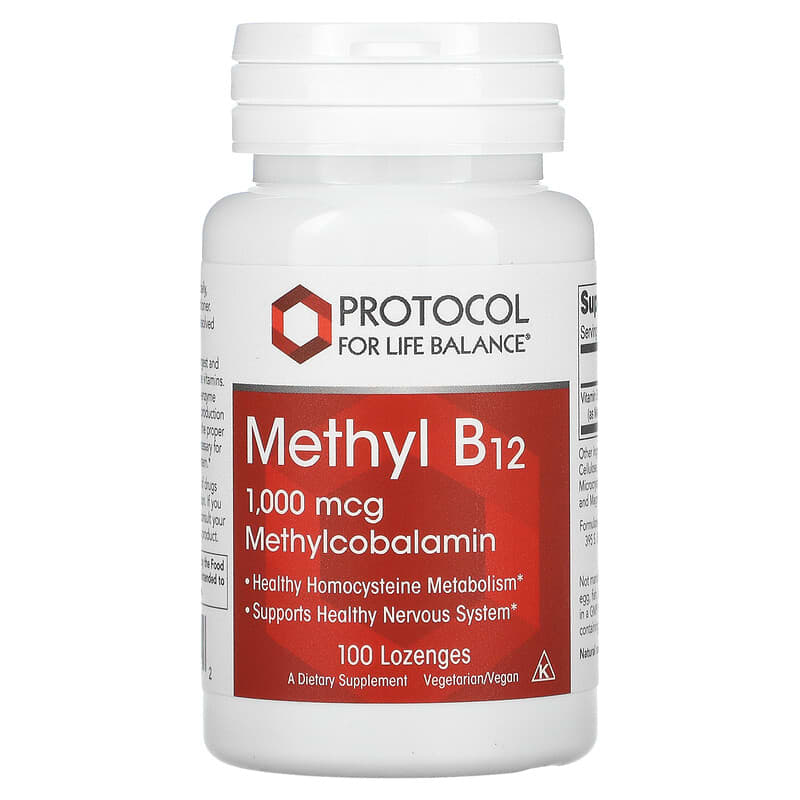 Protocol for Life Balance Methyl B12 1.000 mcg 100 Lozenges 6 Thực phẩm chức năng Protocol for Life Balance Methyl B12 1.000 mcg 100 Lozenges 707359104952