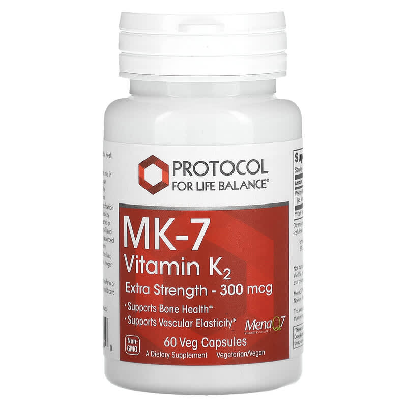 Protocol for Life Balance MK-7 Vitamin K2 Extra Strength 300 mcg 60 Veg Capsules 6 Thực phẩm chức năng Protocol for Life Balance MK-7 Vitamin K2 Extra Strength 300 mcg 60 Veg Capsules 707359109940