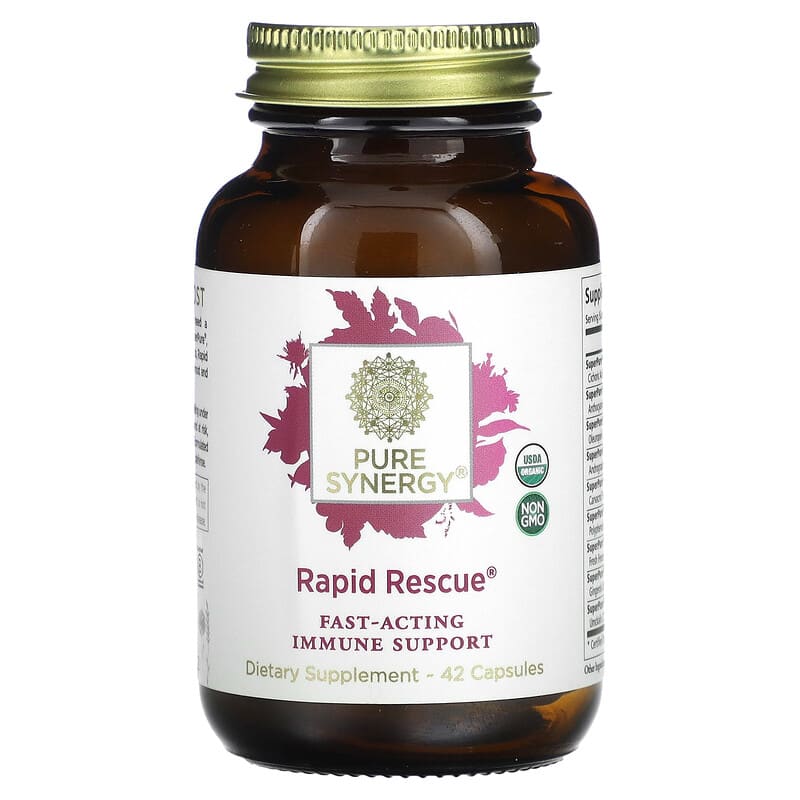 Pure Synergy Rapid Rescue 42 Capsules 6 Thực phẩm chức năng Pure Synergy Rapid Rescue 42 Capsules 852971004712