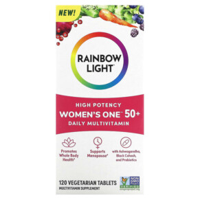 Thuốc bổ Rainbow Light Women's One 50+ Daily Multivitamin High Potency 120 Vegetarian Tablets 021888204243