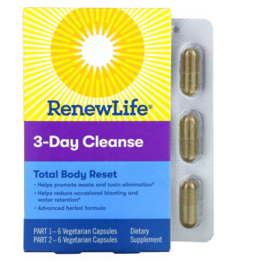 Thuốc bổ Renew Life 3-Day Cleanse Total Body Reset 12 Vegetarian Capsules 631257154262