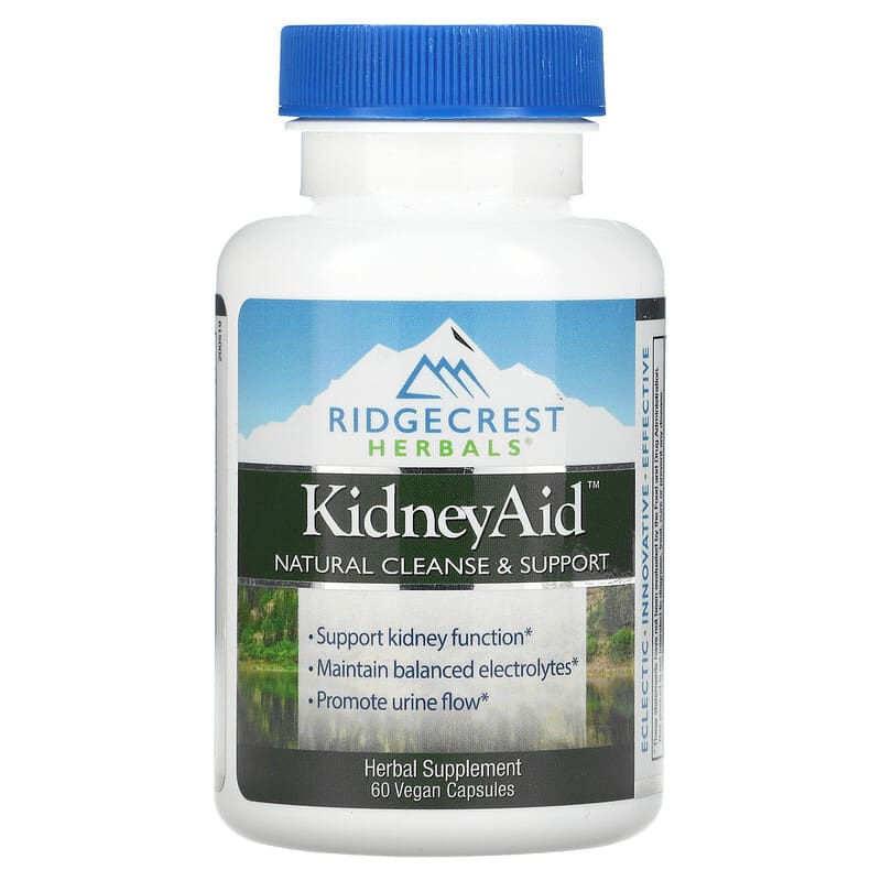 RidgeCrest Herbals KidneyAid 60 Vegan Capsules 6 Thực phẩm chức năng RidgeCrest Herbals KidneyAid 60 Vegan Capsules 355724001681