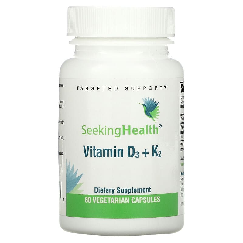 Seeking Health Vitamin D3 + K2 60 Vegetarian Capsules 6 Thực phẩm chức năng Seeking Health Vitamin D3 + K2 60 Vegetarian Capsules 810007521367