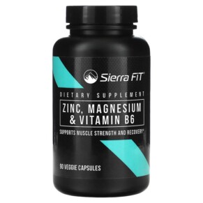 Thuốc bổ Sierra Fit Zinc Magnesium & Vitamin B6 90 Veggie Capsules 898220017546