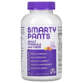 Thuốc bổ SmartyPants Adult Formula and Fiber Lemon Strawberry Banana and Orange 180 Gummies 851356004088