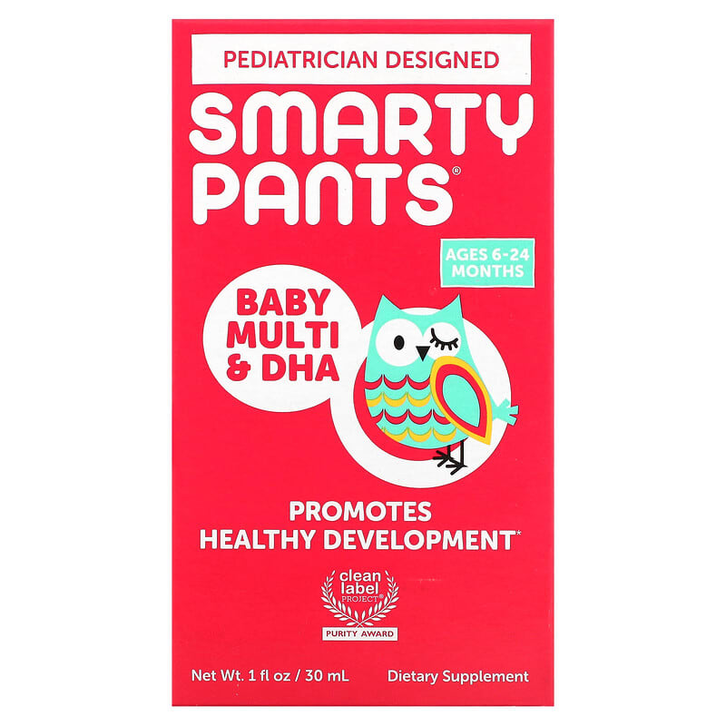 SmartyPants Baby Multi & DHA Ages 6-24 Months 1 fl oz (30 ml) 6 Thực phẩm chức năng SmartyPants Baby Multi & DHA Ages 6-24 Months 1 fl oz (30 ml) 817053022299