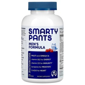 Thuốc bổ SmartyPants Men's Formula Lemon Creme Blueberry and Blackberry 180 Gummies 851356004781