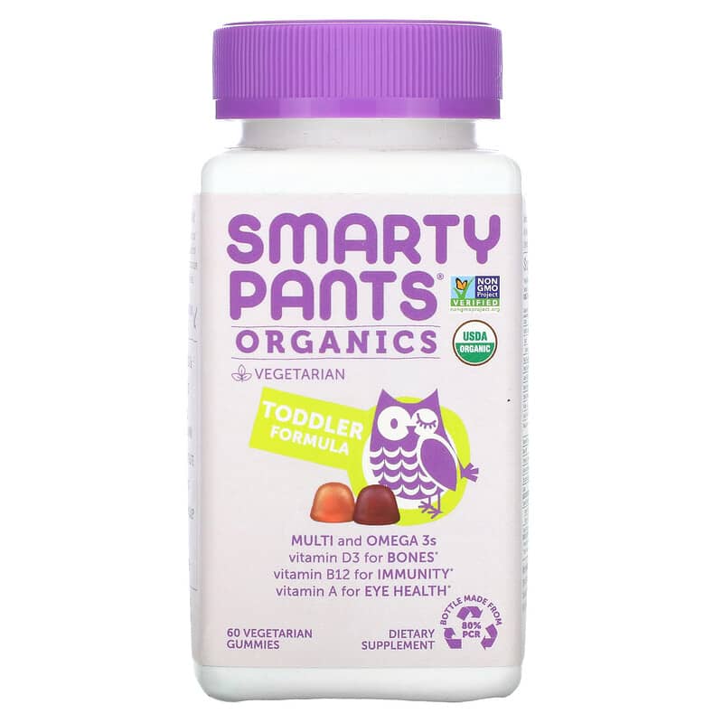 SmartyPants Organics Toddler Formula Cherry and Mixed Berry 60 Vegetarian Gummies 6 Thực phẩm chức năng SmartyPants Organics Toddler Formula Cherry and Mixed Berry 60 Vegetarian Gummies 817053020875