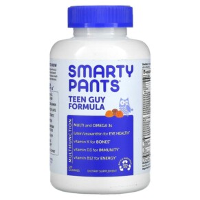 Thuốc bổ SmartyPants Teen Guy Formula Lemon Lime Cherry and Orange 120 Gummies 817053020677