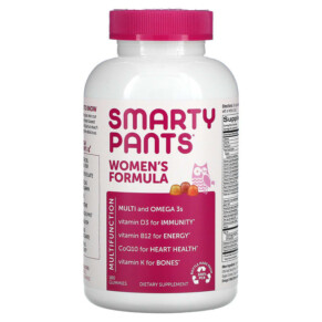 Thuốc bổ SmartyPants Women's Formula Lemon Creme Blueberry and Orange 180 Gummies 851356004835