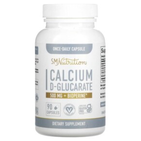 Thuốc bổ SMNutrition Calcium D-Glucarate + BioPerine 500 mg 90 Capsules 850005458050