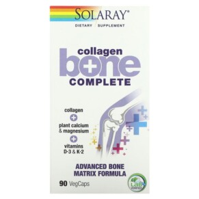 Thuốc bổ Solaray Collagen Bone Complete Advanced Bone Matrix Formula 90 VegCaps 076280664560