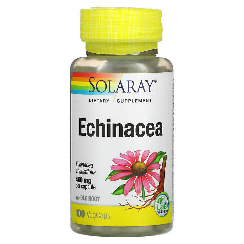 Solaray Echinacea 450 mg 100 VegCaps 6 Thực phẩm chức năng Solaray Echinacea 450 mg 100 VegCaps 076280192407