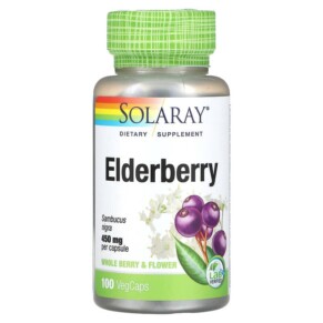 Thuốc bổ Solaray Elderberry 450 mg 100 VegCaps 076280124453