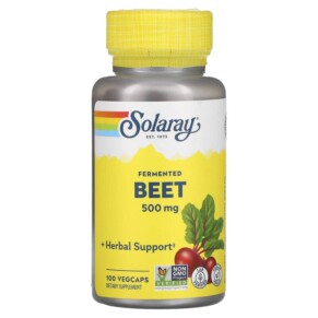 Thuốc bổ Solaray Fermented Beet 500 mg 100 VegCaps 076280791433