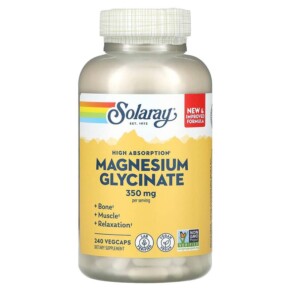 Thuốc bổ Solaray Higher Absorption Magnesium Glycinate 350 mg 240 VegCaps 076280895049