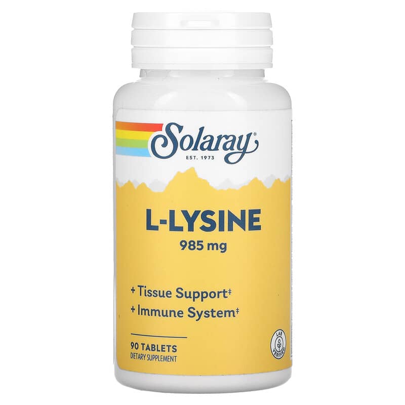 Solaray L-Lysine 333 mg 90 Tablets 6 Thực phẩm chức năng Solaray L-Lysine 333 mg 90 Tablets 076280048605