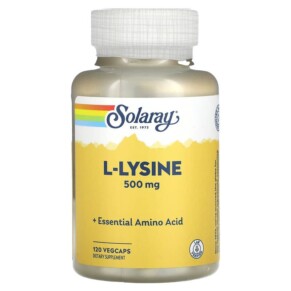 Thuốc bổ Solaray L-Lysine 500 mg 120 VegCaps 076280049411