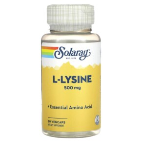 Thuốc bổ Solaray L-Lysine 500 mg 60 VegCaps 076280049404