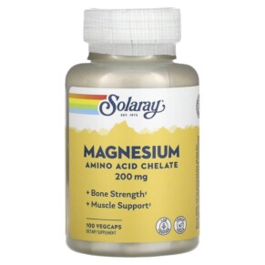 Thuốc bổ Solaray Magnesium 200 mg 100 VegCaps 076280046304
