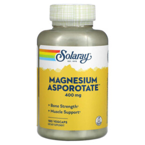 Thuốc bổ Solaray Magnesium Asporotate 200 mg 180 VegCaps 076280132236