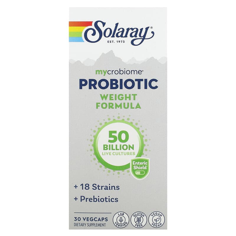 Solaray Mycrobiome Probiotic Weight Formula 50 Billion 30 VegCaps 6 Thực phẩm chức năng Solaray Mycrobiome Probiotic Weight Formula 50 Billion 30 VegCaps 076280693034